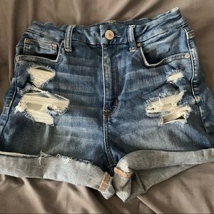 american eagle curvy high rise shortie